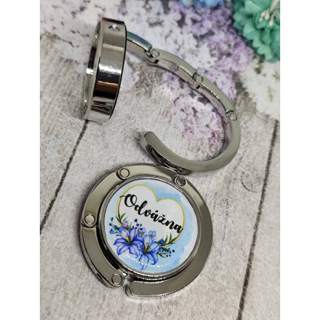 Kovový háčik, držiak na kabelku - odvážna